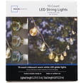 thumbnail image 7 of Mainstays 10-Count Indoor Outdoor Iridescent Warm White LED G40 Globe Lights with White Wire, 7 of 7
