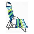 thumbnail image 4 of (2 pack) Caribbean Joe Canvas Armless Folding & Stacking Chair, Lime Stripe, 4 of 6