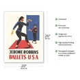 thumbnail image 2 of Jerome Robbins Ballets USA - Vintage Dance Poster by H. Suceska c.1959 - Fine Art Matte Paper Print (Unframed) 20x26in, 2 of 4