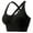 Black, variant on DREAM SLIM Sports Bra for Women, Criss Cross Back Padded High Impact Strappy Bras Yoga Exercise Athletic Workout Gym Activewear Bra with Removable Cups
