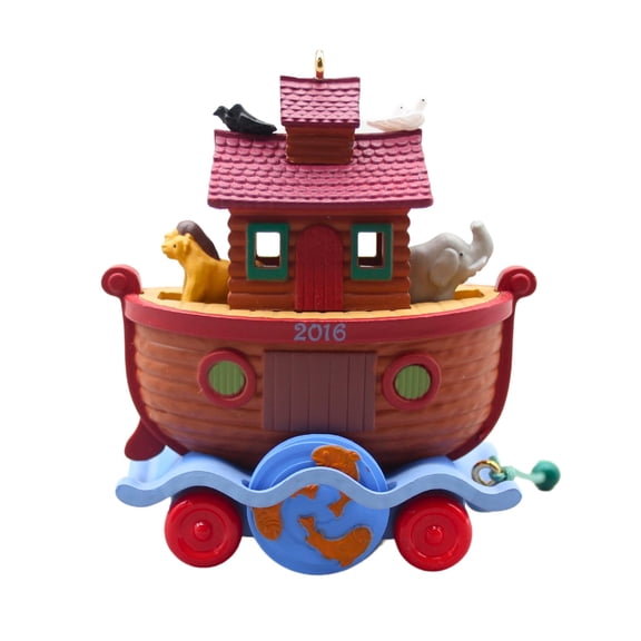Hallmark Ornament: 2016 Santa Certified Noah's Ark | QX9081