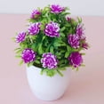 thumbnail image 4 of Grandest Birch 17 Flowers Simulation Bonsai Non-fading Realistic Plastic Balcony Miniature Fake Potted Plants for Office, 4 of 8