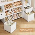 thumbnail image 5 of HORSTORS 55" W Toy Storage Organizer with Drawers, Large Kids Toy Storage Box with Removable Bins, Tall Kids Bookshelf and Bookcase for Boys and Girls, Modern Toy Chest for Playroom, Classroom, White, 5 of 7
