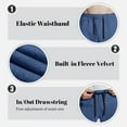 thumbnail image 3 of FEDTOSING Mens Fleece Lined Baggy Sweatpants Winter Wide Leg Comfy Elastic Waist Oversize Track Pants, 3 of 7