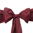 thumbnail image 6 of Efavormart 5 PCS BURGUNDY Polyester Chair Sashes Tie Bows for Wedding Events Decor Chair Bow Sash Party Decor Supplies - 6x108", 6 of 11