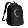 thumbnail image 1 of Disketp Abstract Starry Sky Moon Mochila de Viaje Estampada para Laptop con Puerto de Carga USB, Mochila Impermeable para Computadora – Regalo para Hombres y Mujeres, 1 of 7