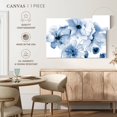 thumbnail image 5 of Elephant Stock Flowering Blue Wall Art - Horizontal Canvas Wall Art - Living Room Wall Decor - Floral And Botanical Canvas - Black And White Decor By Victoria Brown - 45" x 30", 5 of 8