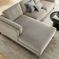 thumbnail image 6 of Modway Roscoe Left-Facing Fabric Sectional Sofa with Chaise in Gray, 6 of 7