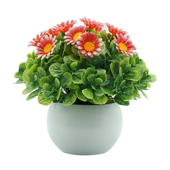 Artificial Flower Plant Potted Bonsai Living Room Office Balcony Desktop Decor