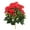 Red, variant on Vickerman 9.5" Artificial White Polyester Begonia Bush