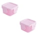 thumbnail image 2 of ¡Ofertas especiales! Recipientes de plástico de 2 oz con tapa, color rosa. Caja de almacenamiento sellada de 150 ml para mantener la frescura, color rosa. Recipientes pequeños para alimentos con, 2 of 6