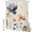 Beige, variant on Shower Curtain Watercolor Flowers Leaf Shower Curtains for Bathroom Decor, Waterproof Polyester Shower Curtain Set with Hooks, Extra Long 72" x 78" Blue Pink Floral Plant