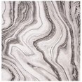 thumbnail image 4 of SAFAVIEH Craft Collection CFT819G Modern Abstract Non-Shedding Living Room Bedroom Accent Area Rug, 4' x 4' Square, Grey / Silver, 4 of 5