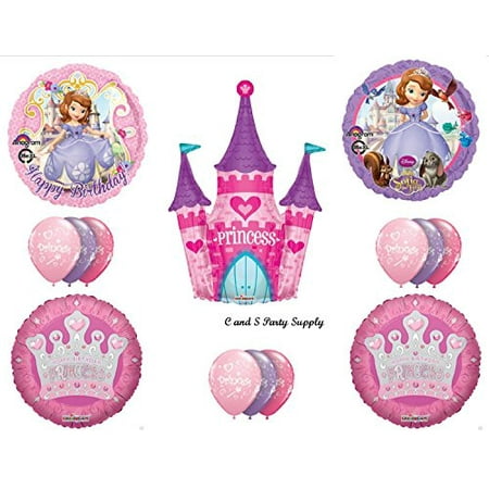 Sofia First Castle Happy Birthday Party Balloons Decorations