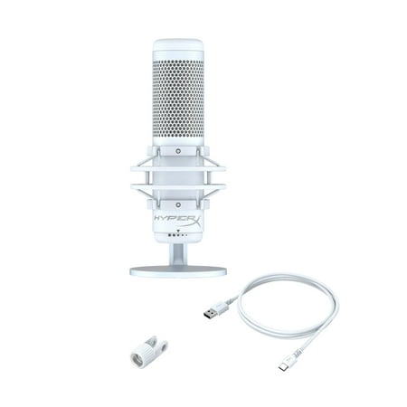 HyperX - QuadCast S Wired Multi-Pattern USB Electret Condenser Microphone