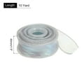 thumbnail image 2 of Uxcell 1 1/2 inch 10 Yard Sheer Organza Ribbon Shimmer Chiffon Tulle Ribbons for Gift Wrapping Floral Bouquet Wedding Teal Blue 1.5" x 10 Yard, 2 of 7