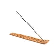thumbnail image 2 of Wooden Incense Holder for Sticks Two Tone Diamonds Smooth Wood 10 inches Long, 2 of 5