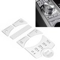 thumbnail image 4 of Gear Shifter Panel Button Cover, Reliable Sturdy Silver  Panel Button Sticker Aluminium Alloy 7pcs  for, 4 of 8