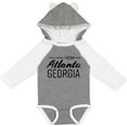thumbnail image 3 of Inktastic From Atlanta Georgia in Black Distressed Text Boys or Girls Long Sleeve Baby Bodysuit, 3 of 5