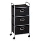 thumbnail image 1 of Honey-Can-Do CRT-02184 Rolling Storage Cart, Black/Chrome, 1 of 2