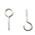 thumbnail image 2 of Perno de argolla con tornillo de ojal de acero galvanizado - Gancho de tornillo de alta resistencia cerrado M4 50 de 10 piezas, 2 of 3
