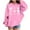 Pink, variant on Posijego Girls Valentine's Day Hooded Tops Loose Lightweight Hoodie Pullover Sweatshirt Long Sleeve Oversized