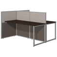 thumbnail image 1 of Bush Business Furniture Easy Office Wood Computer Desk for Two in Mocha Cherry, 1 of 17