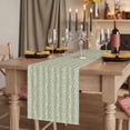 thumbnail image 2 of Table Runners 90 Inches Long Dress Scarves, Sage Green Spring Leaves Farmhouse Coffee/Dining/Kitchen Table Runner for Living Room, Pastoral Botanical Striped Flowers 13x90 Inch, 2 of 9