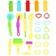thumbnail image 1 of SHISUYAN 20pcs Smart Dough Tools Kit with 5pcs Extruder Tools (Random Color), 1 of 8