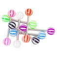 thumbnail image 1 of Beach Ball Tongue Barbell 7 Pieces, 1 of 6