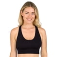 thumbnail image 2 of Fruit of the Loom Women's Seamless Racerback Longline Bra, 2-Pack, Sizes XS-4XL, 2 of 8