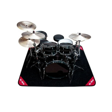 Vic Firth Deluxe Drum Rug, 6.5'x5.33' Gray