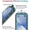 thumbnail image 3 of for iPhone 13 Case Waterproof Shockproof Dustproof Full-Body Sturdy with Camera Lens Protector and Built-in Screen Protector,Underwater Full Sealed Cover Protective for iPhone 13 (Teal), 3 of 13
