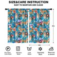 thumbnail image 2 of Blackout Kids Curtains,Basset Hound Dog and Flower Childrens Insulated Curtains Set Of 2,Bedroom Essentials,Toddler Room Decor 52"x84"(132x213cm), 2 of 4