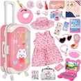 thumbnail image 1 of Set de viaje Doll Suitcase XFBB con 26 accesorios para 18 pulgadas, 1 of 7