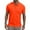 A0363-Orange, variant on QUINDOS Collared Shirts for Men Short Sleeve Casual Polo Shirts Loose Solid Workout Moisture Wicking T-shirts