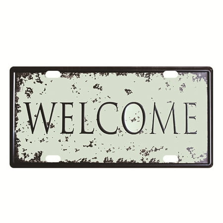 

Wooden Ball Garland Holiday Decorations Vintage American Made Old License Plate Iron Sheet Painting Bar Cafe Wall Decoration Pastorals Wall Decoration 30 * 15cm/12 * 6in Chandelier Parts Frame