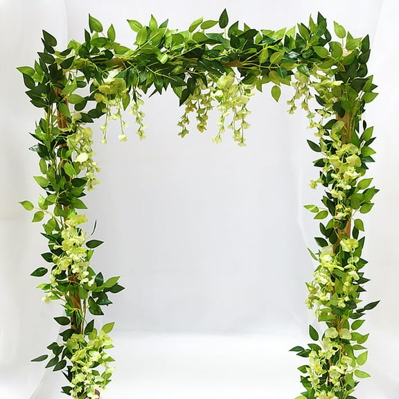 Vikakiooze Home Decor , 4PC Simulation Wisteria Flower Vine Home Decoration Plant Decoration