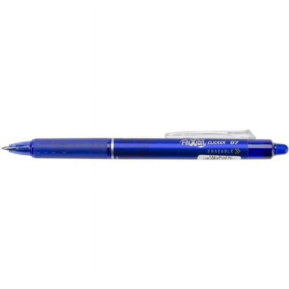 Pilot Frixion Fine Point Clicker Erasable Pen Open Stock-blue - Case Pack Of 12