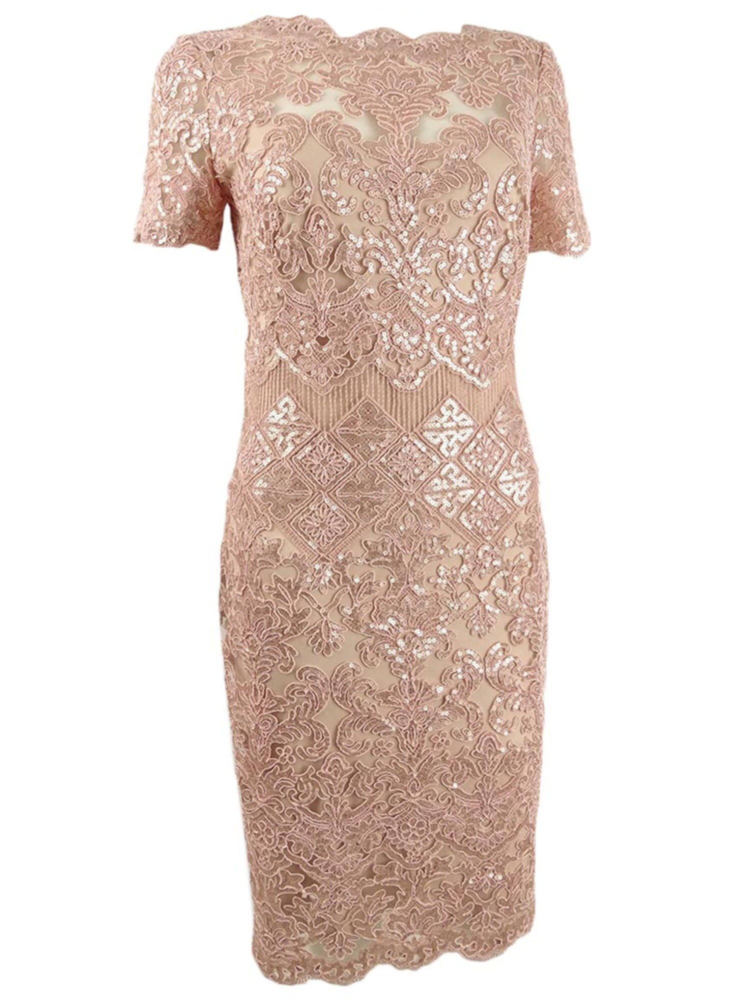 green emerald velvet dress Tadashi Shoji BSJ22807L main image 1