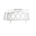 thumbnail image 3 of White Plastic Garden Picket Fence Border, Modular Lawn Flowerbed Edging Panel, Weather Resistant Durable Material, Easy Install, Decorative Space Divider For Yard Pathway Flower Gardens, 3 of 6