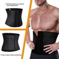 thumbnail image 5 of Waist Trainer Belt for Men Body Weight Loss Hot Sweat Fat Burning Shaper Workout Trimmer Band, 5 of 6
