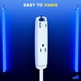 thumbnail image 4 of Maximm 360° Rotating Flat Plug Extension Cord 3-Outlet with USB-C and USB-A Ports 6FT, 3-Prong Flat Wire 16AWG, UL Certified (White), 4 of 5