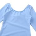 thumbnail image 3 of Miutii Kids Girls Long Sleeve Leotard Ballet Bodysuit Basic Dancewear Gymnastics Ballet Dance Leotard Blue 12, 3 of 8