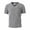 Grey, variant on Casual ’s Tee With Contrast Button Placket Lightweight Short Sleeve Style For Everyday Wear