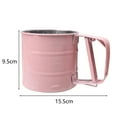 thumbnail image 6 of Washranp 1Pcs Stainless Steel Flour Sifter with Handle,Non-stick Heat Resistant Sifter Baking Strainer Household Supplies, 6 of 7