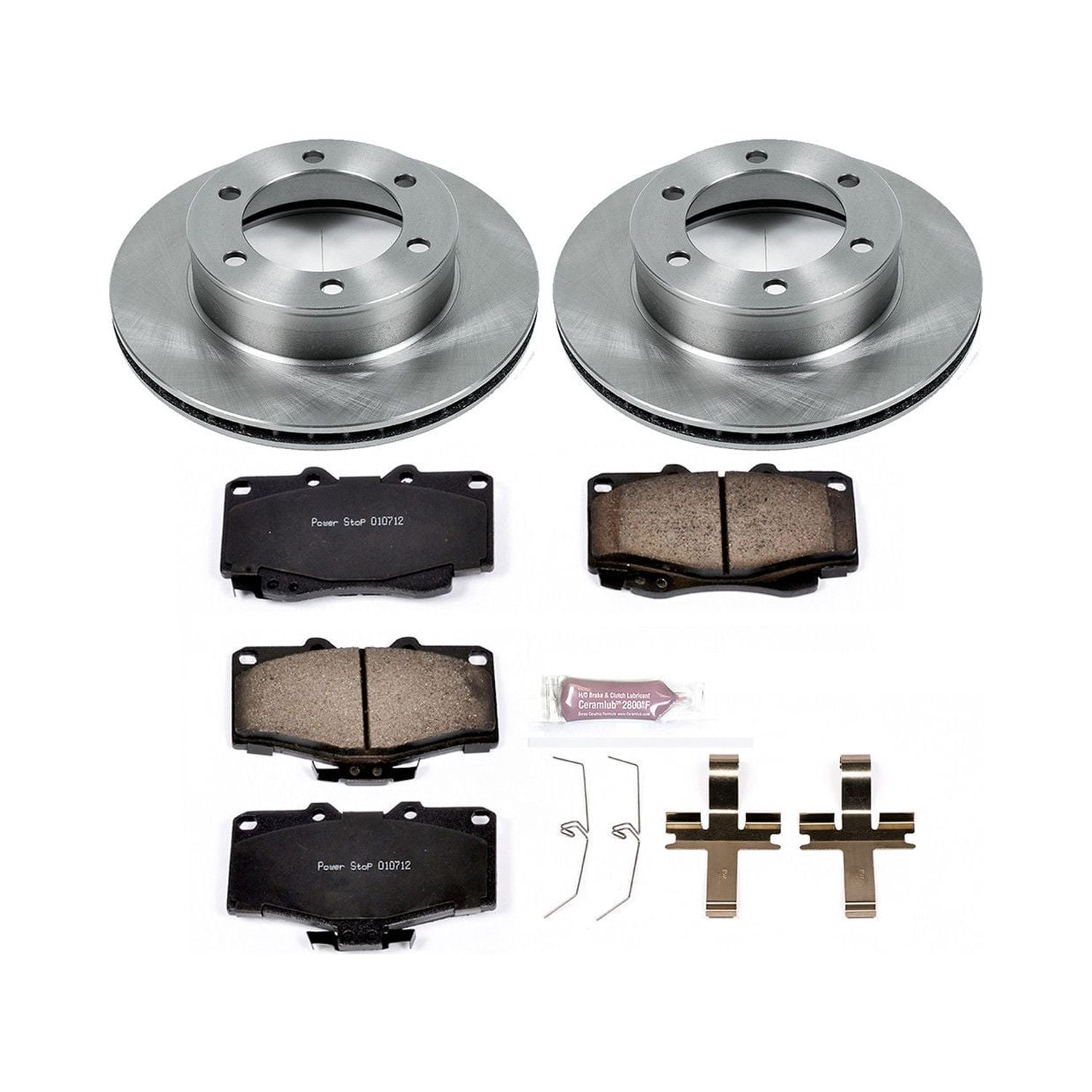 Power Stop Front Stock Replacement Brake Pad and Rotor Kit KOE1233