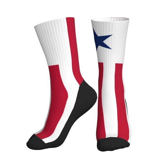 Men Women Flag Of Liberian Novelty Soft Funny Dress Crew Socks