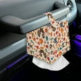 thumbnail image 7 of FUIALDOLG Thanksgiving Turkey Gnome Tissue Box Cover Square, Waterproof Tissue Box Holder with Bottom Belt - PU Leather Decorative Organizer for Tabletop, Bathroom, Car, Office, 7 of 7