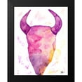 thumbnail image 2 of Papa, Kat 15x18 Black Modern Framed Museum Art Print Titled - Water Color Skull, 2 of 5